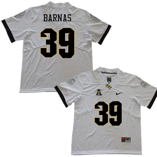 Men #39 Dylan Barnas UCF Knights College Football Jerseys Sale-White